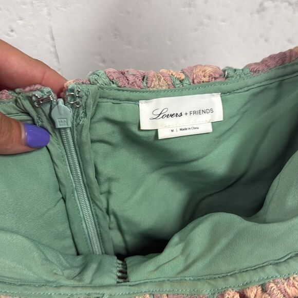 Floral Lace Dress Ruffle Detail - BRAND NEW - NWOT - Size Medium Off Shoulder - Picture 3 of 4